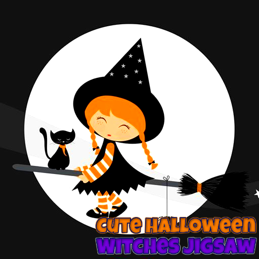 Cute Halloween Witches Jigsaw