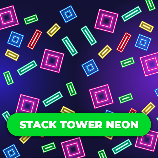 Stack Tower Neon: Keep Blocks Balance